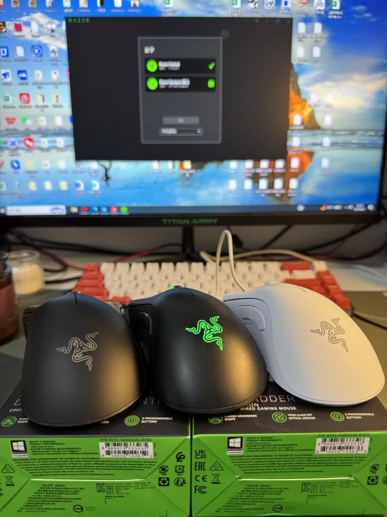 【最后十个】雷蛇鼠标Razer竞技有线蝰蛇标准版游戏办公笔记本台式电脑鼠标  外贸工厂清仓！最后十来个全新未拆封雷蛇鼠标，黑白双色任选。  不是贩子！不是贩子！